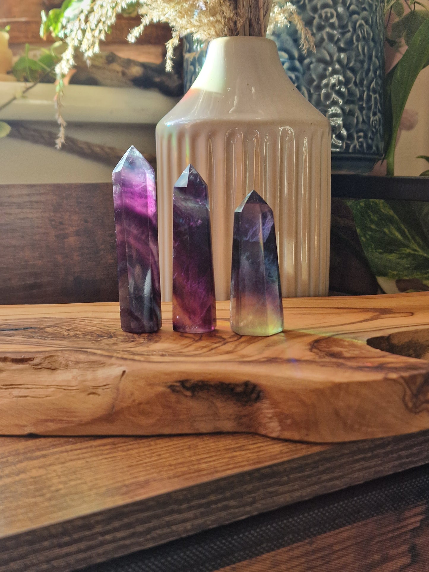 Rainbow Fluorite towers