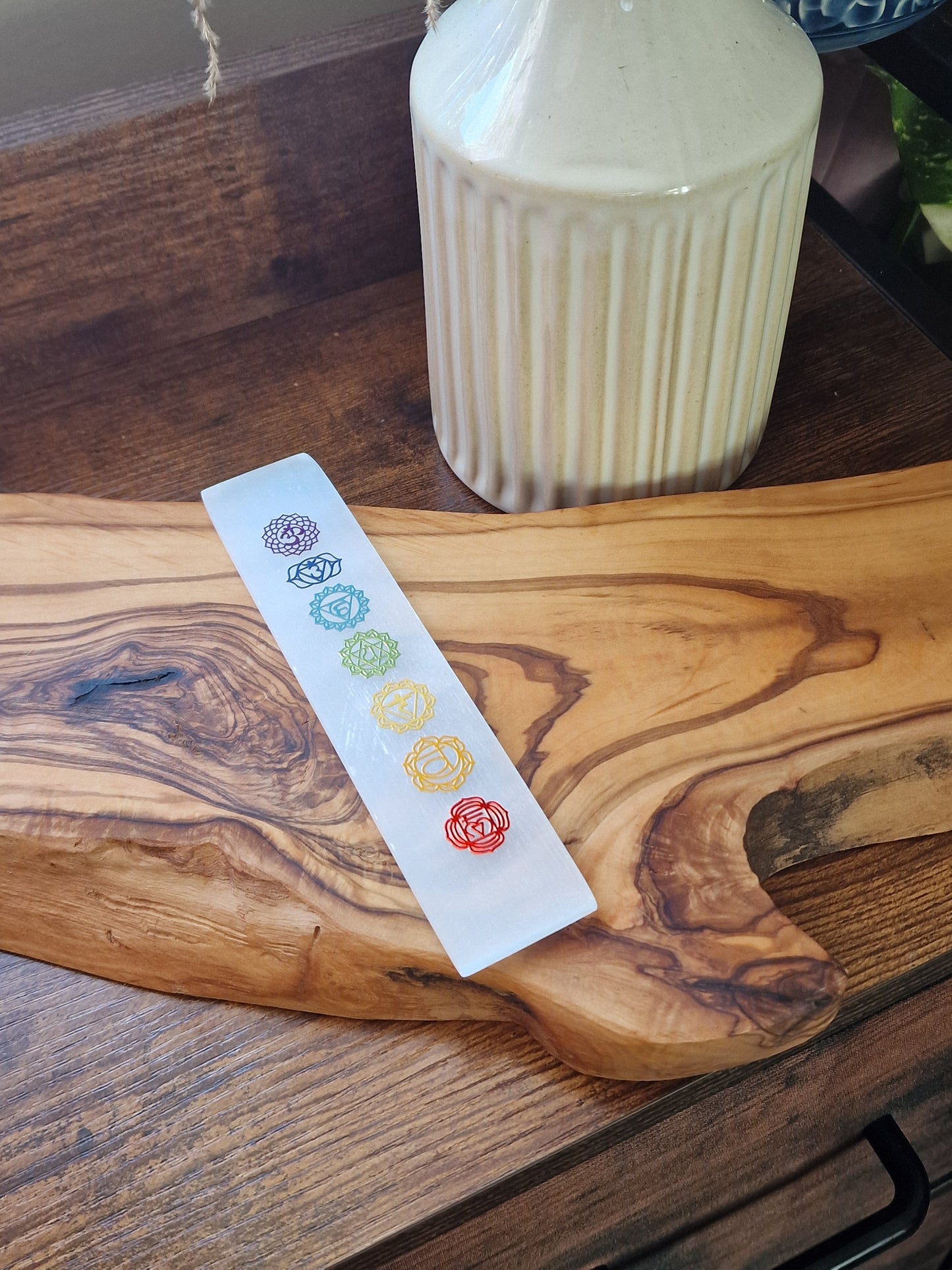 Selenite Chakra Charging Plate