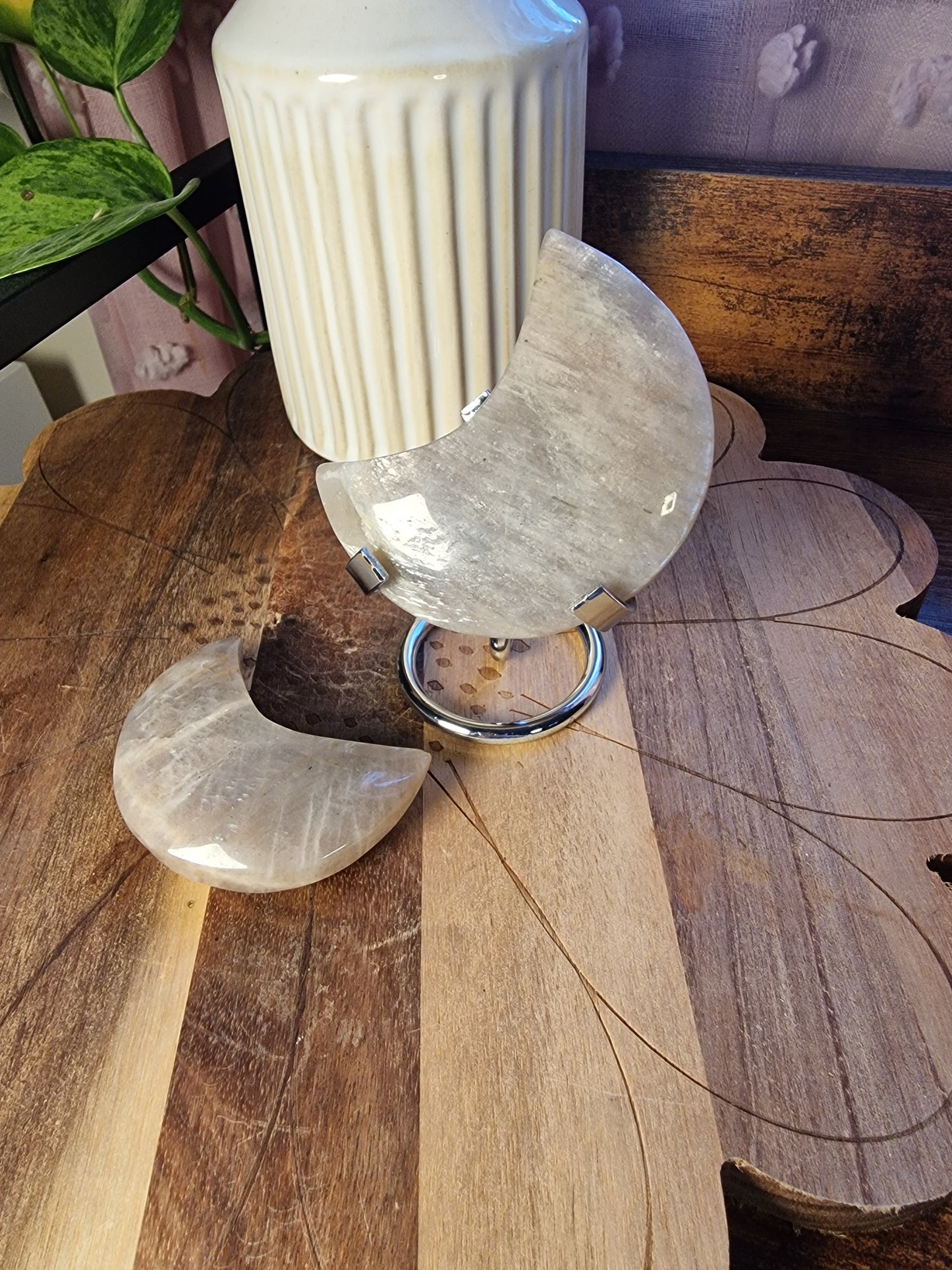 Moonstone Crescent Moons