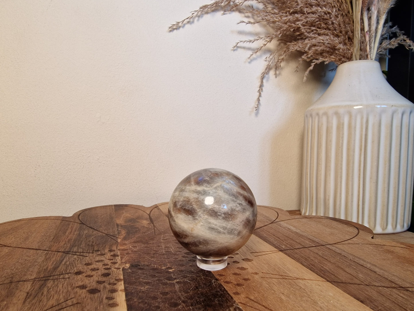 Black moonstone spheres (choose your own)