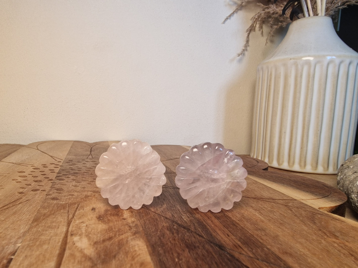Crystal Flower Carvings