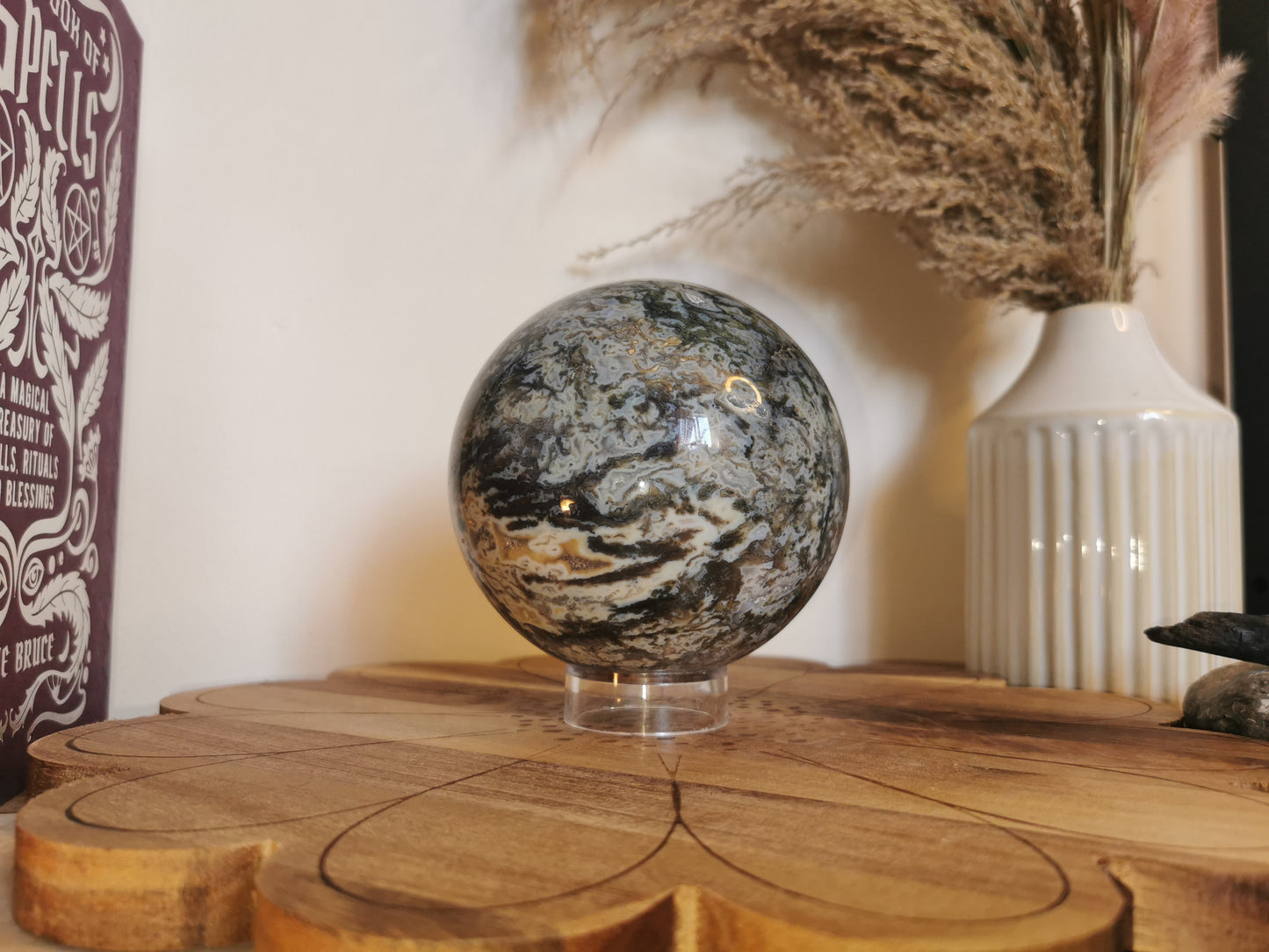Moss Agate sphere