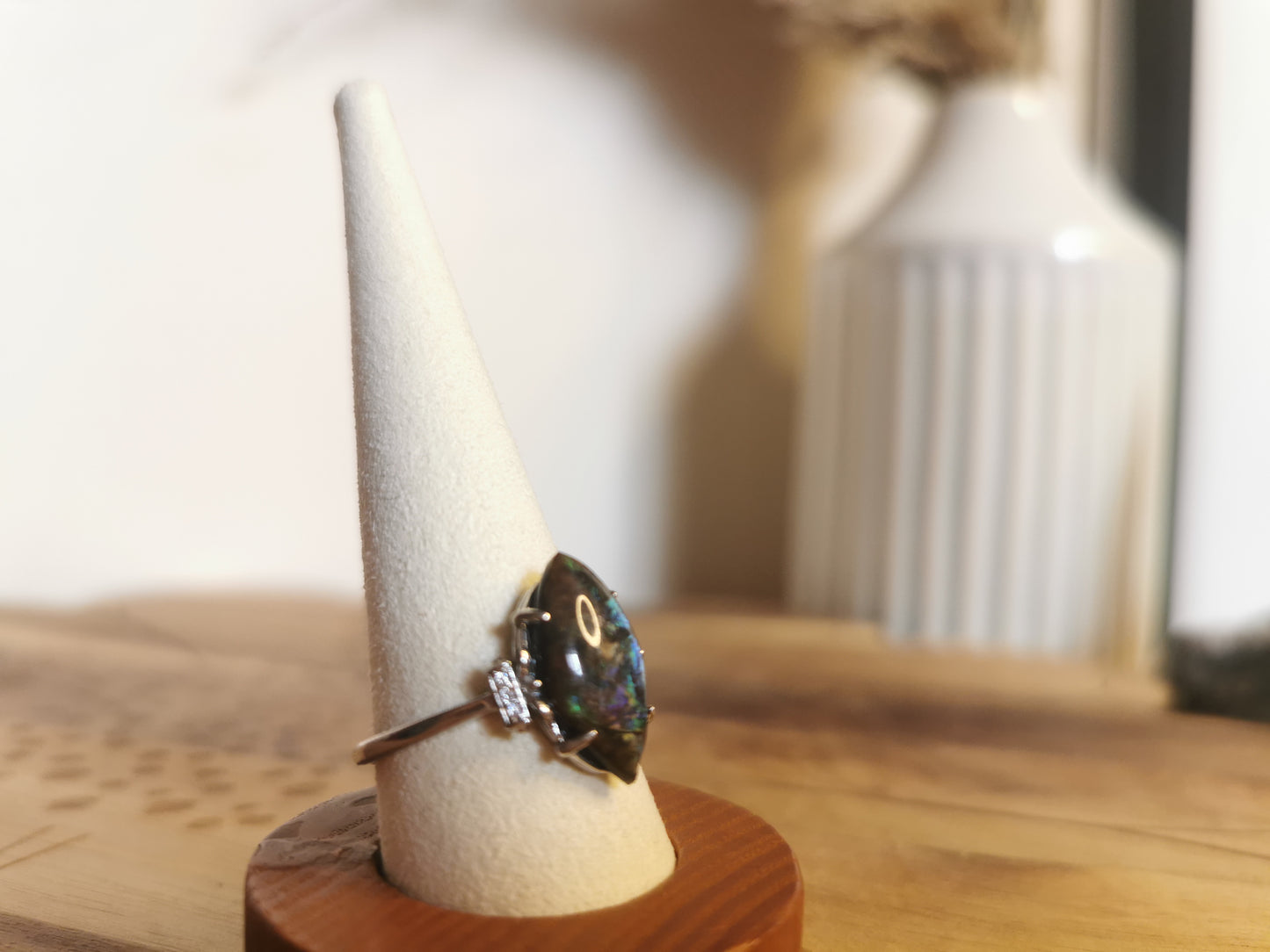Marquise Abalone Shell Ring โ Sterling Silver (925)๐