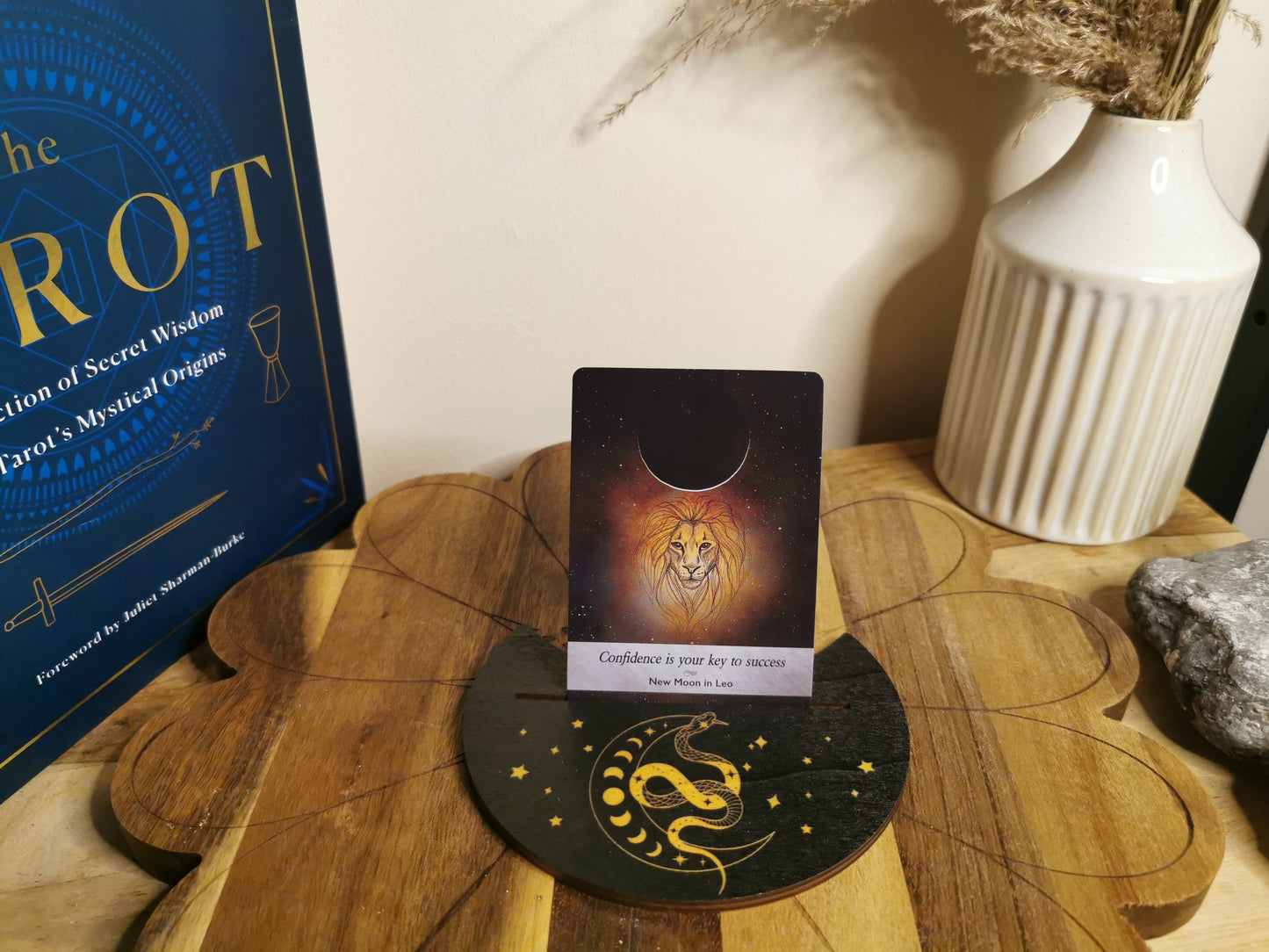 Celestial Wooden Tarot Display Stands
