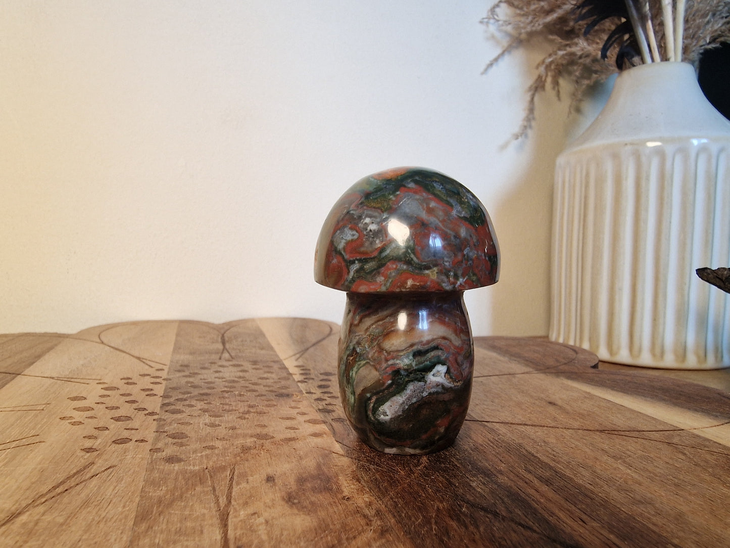 Crystal Mushroom Carvings