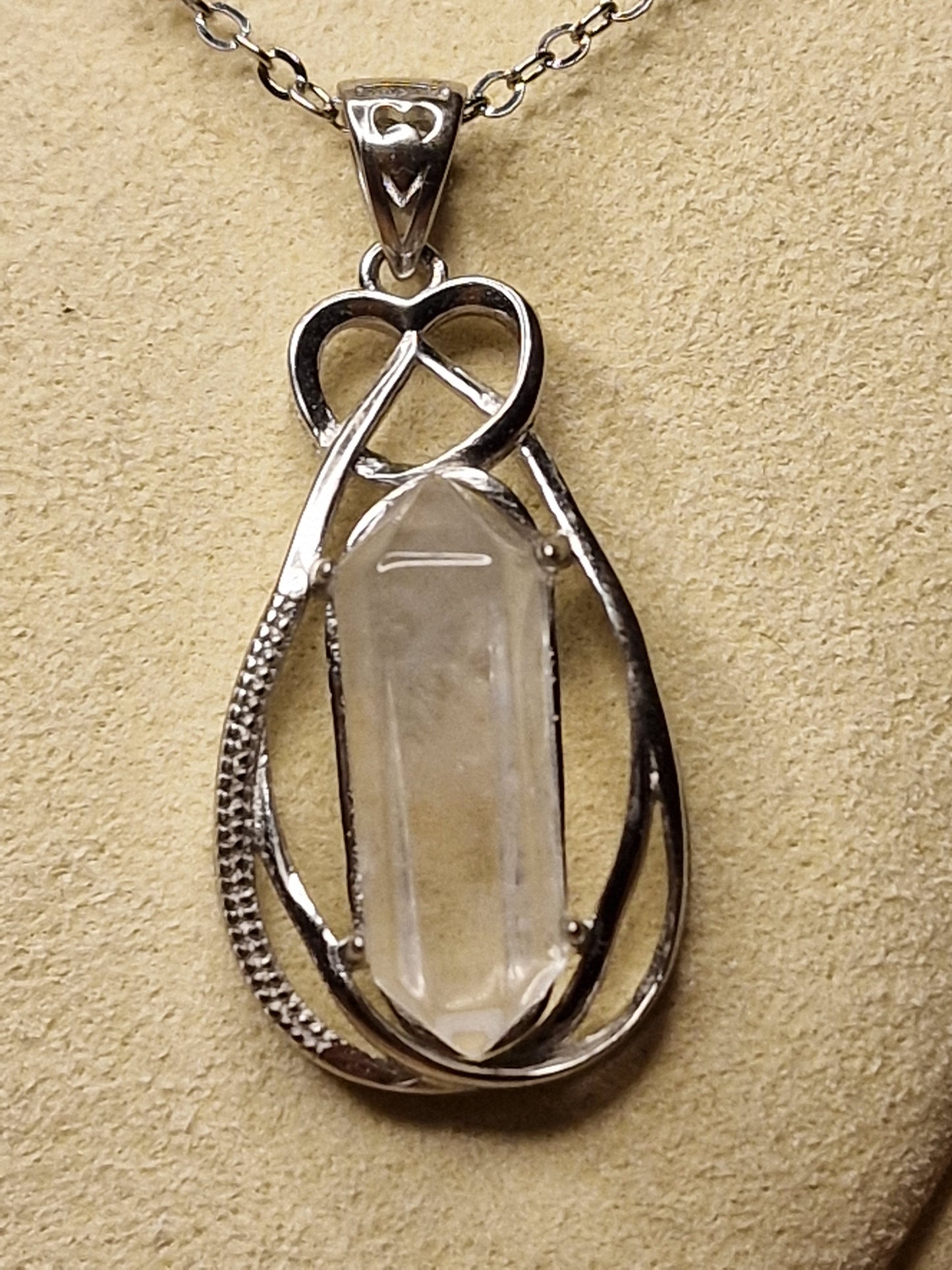 Blue Needle Quartz Pendant – 925 Silver