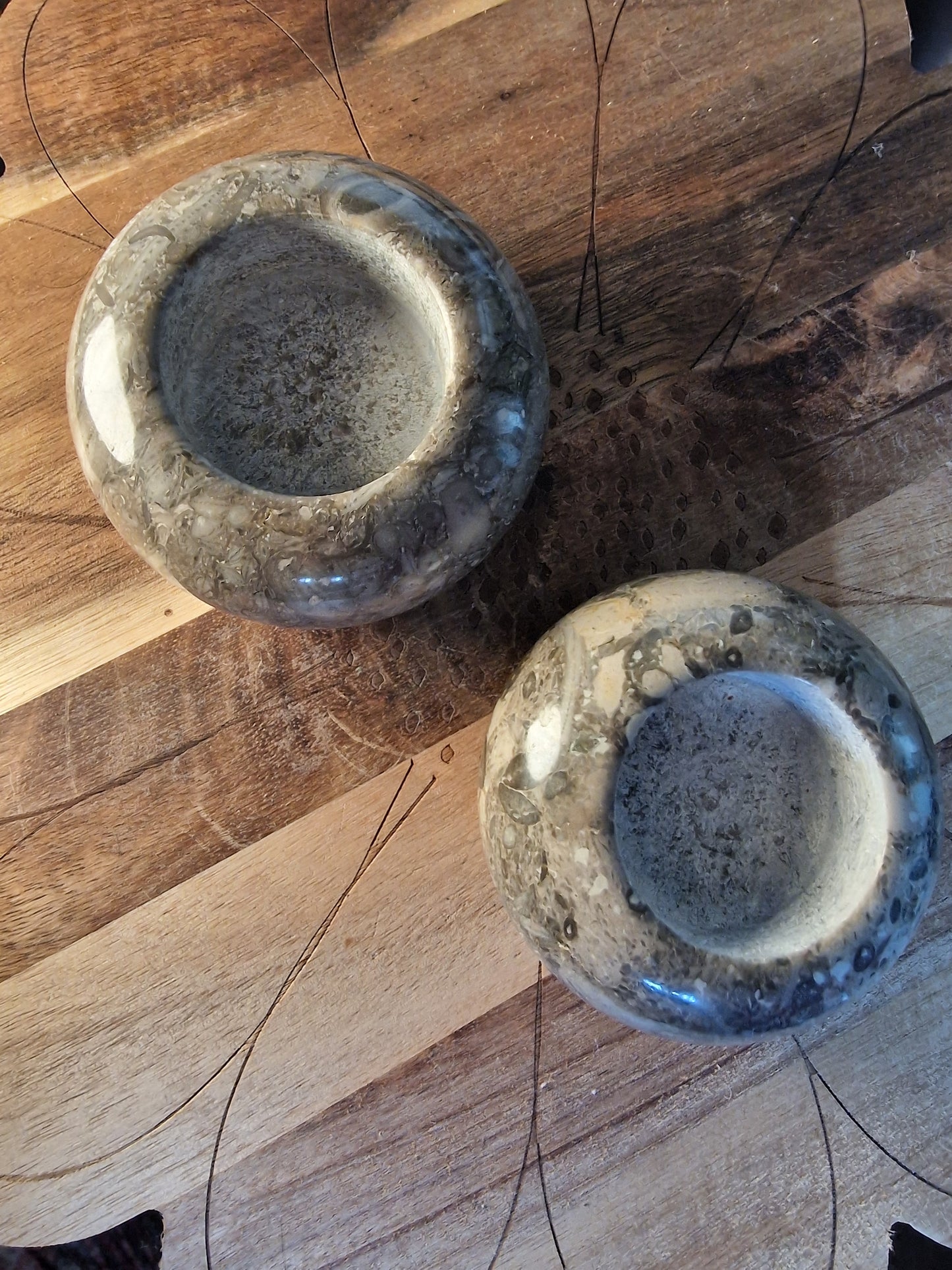 Fossil Stone Candle Holder🐚