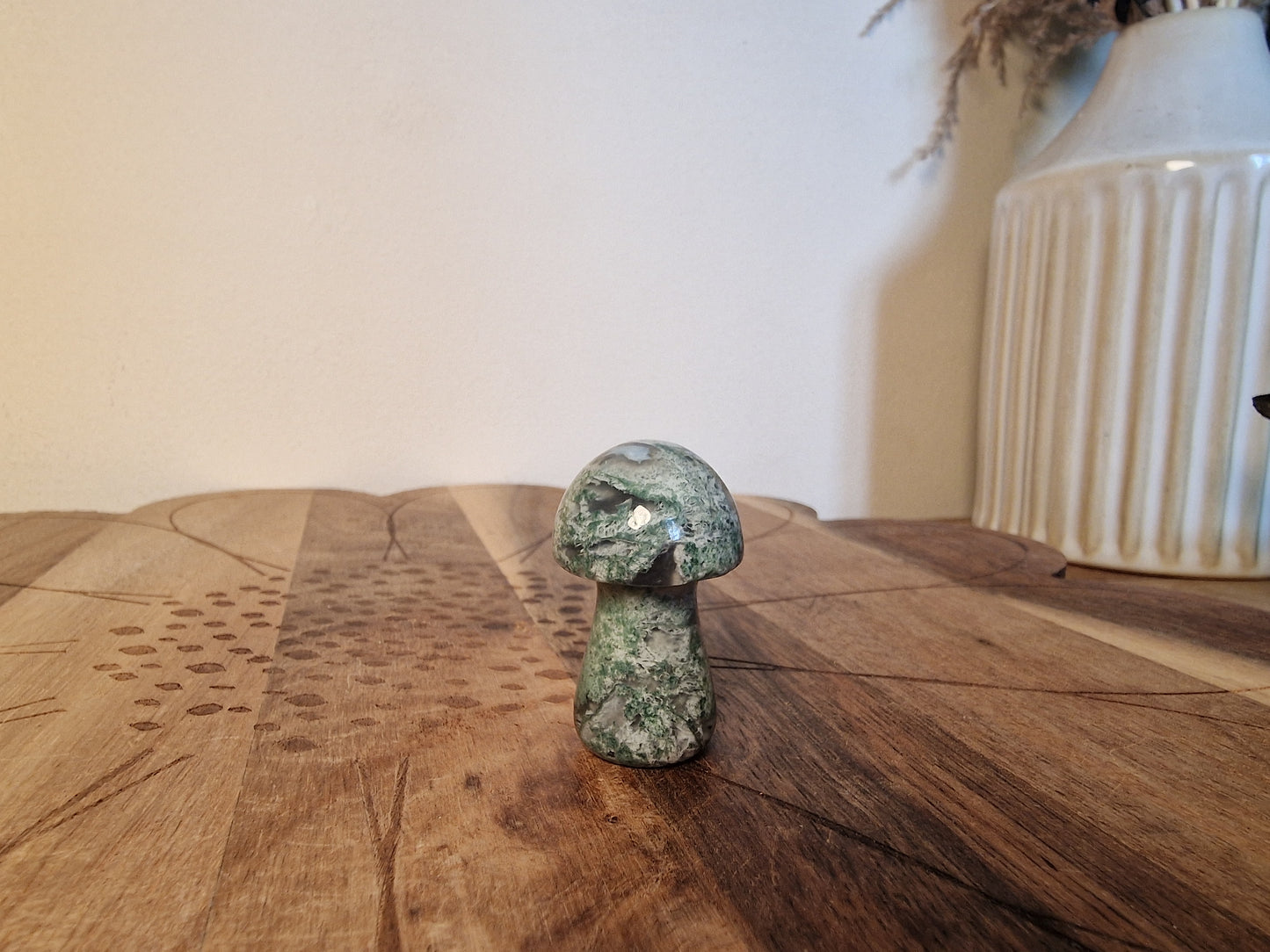 Crystal Mushroom Carvings