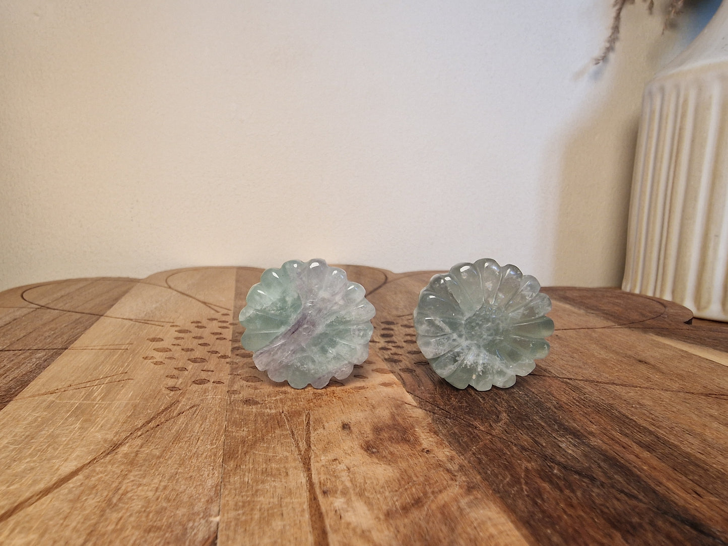 Crystal Flower Carvings