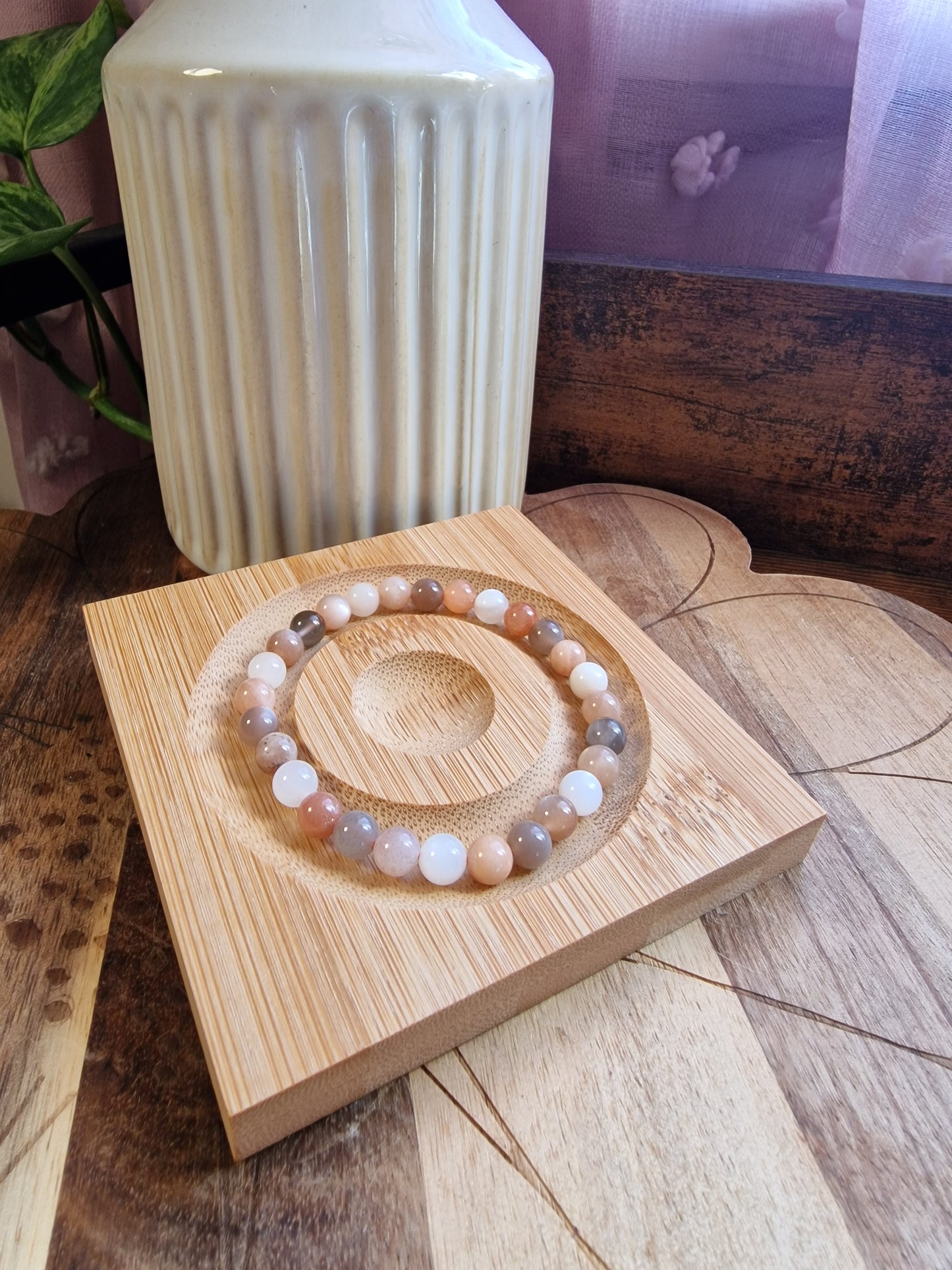 Mixed Moonstone Bracelet (6mm)