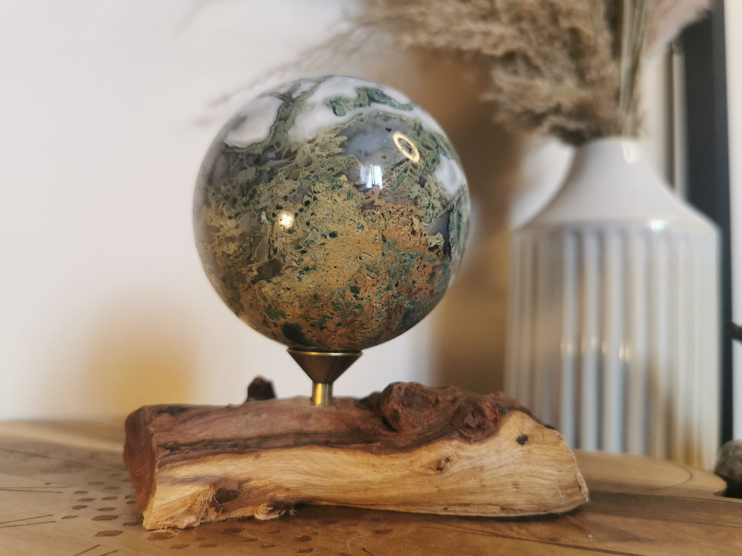 Moss Agate sphere