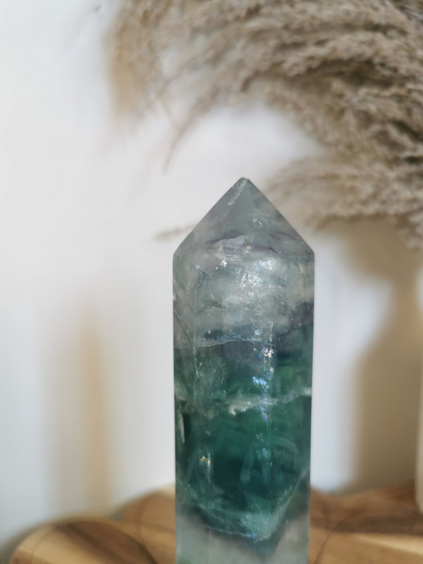Rainbow Fluorite Tower 7.1inđ