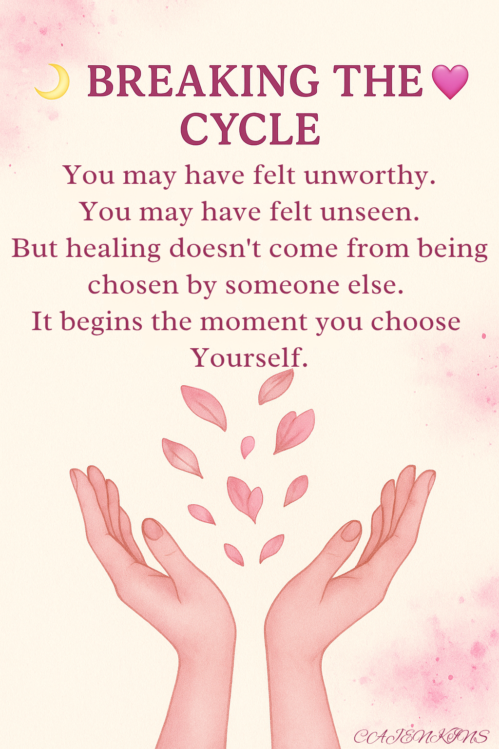 Breaking the Cycle: Healing Through Self-Love and Embracing Abundance Within.