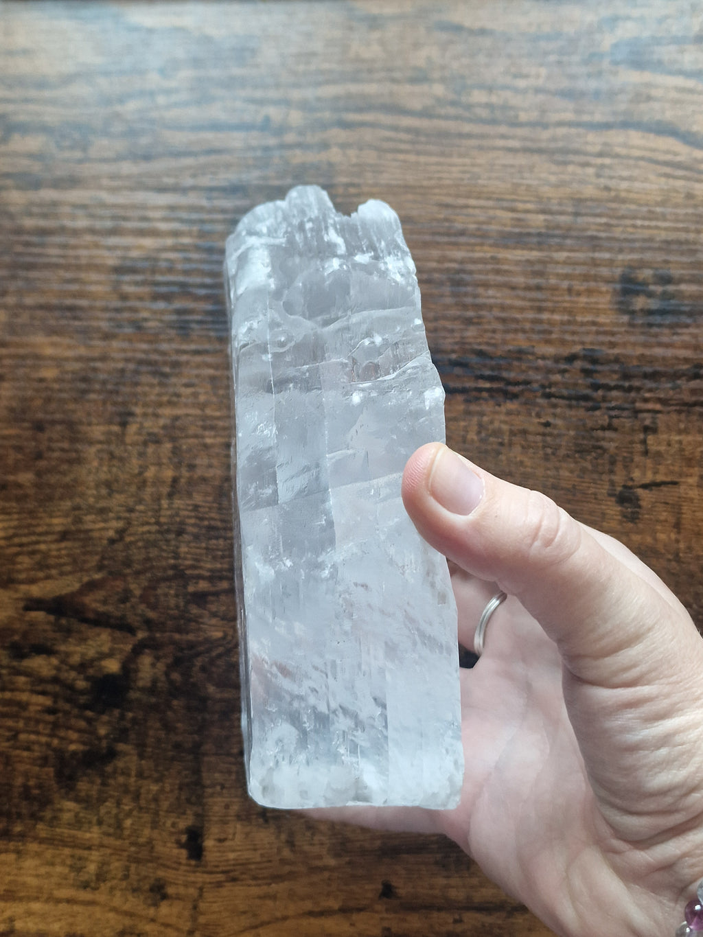 Raw Selenite Statement Slabs · Choose Your Piece