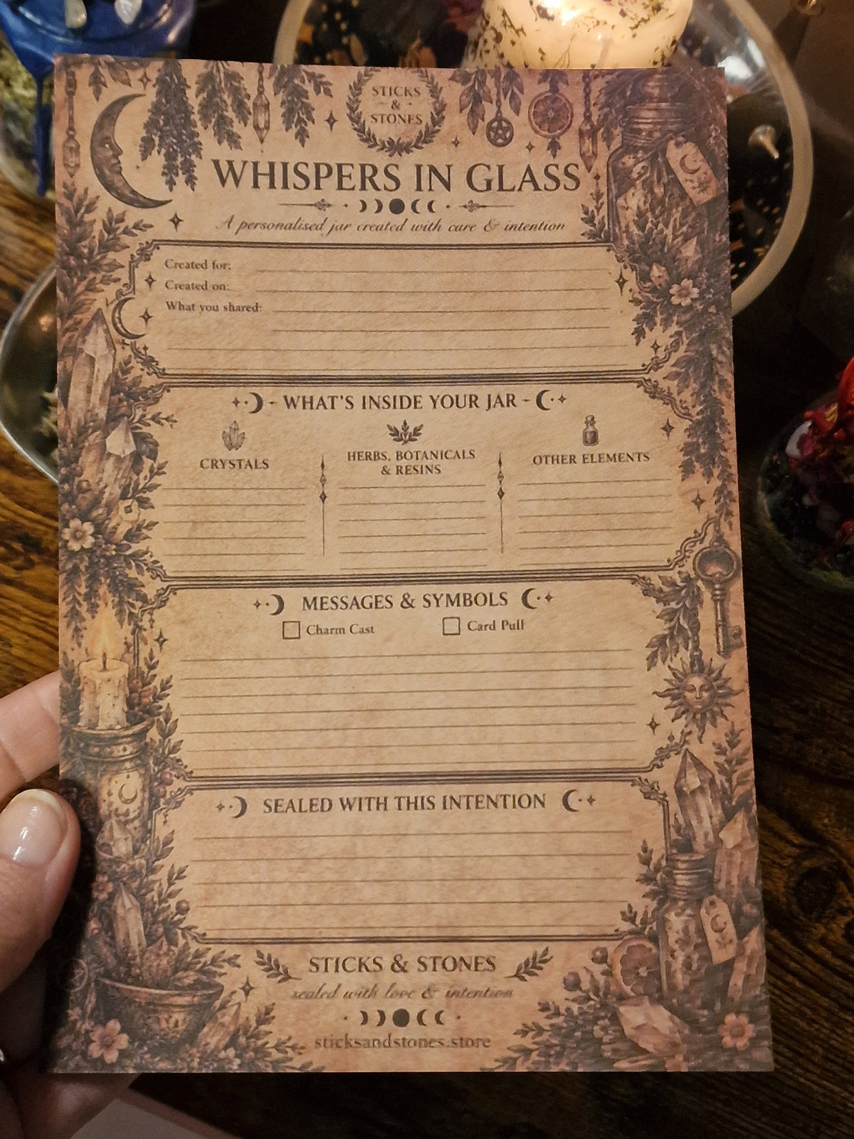 Whispers in Glass | Personalised Spell Jar