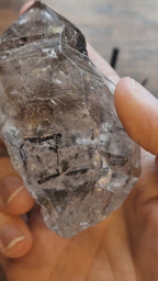 Herkimer Diamond with Double Enhydro Bubbles