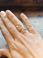 Rose Quartz Heart Ring