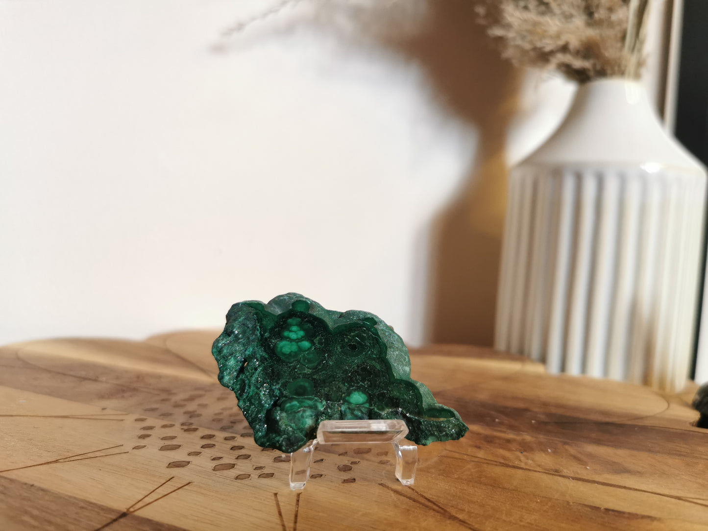Malachite slab