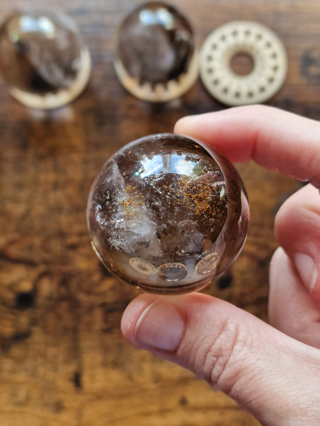 Smoky Quartz Crystal Spheres
