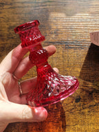 Coloured Glass Taper Candle Holder