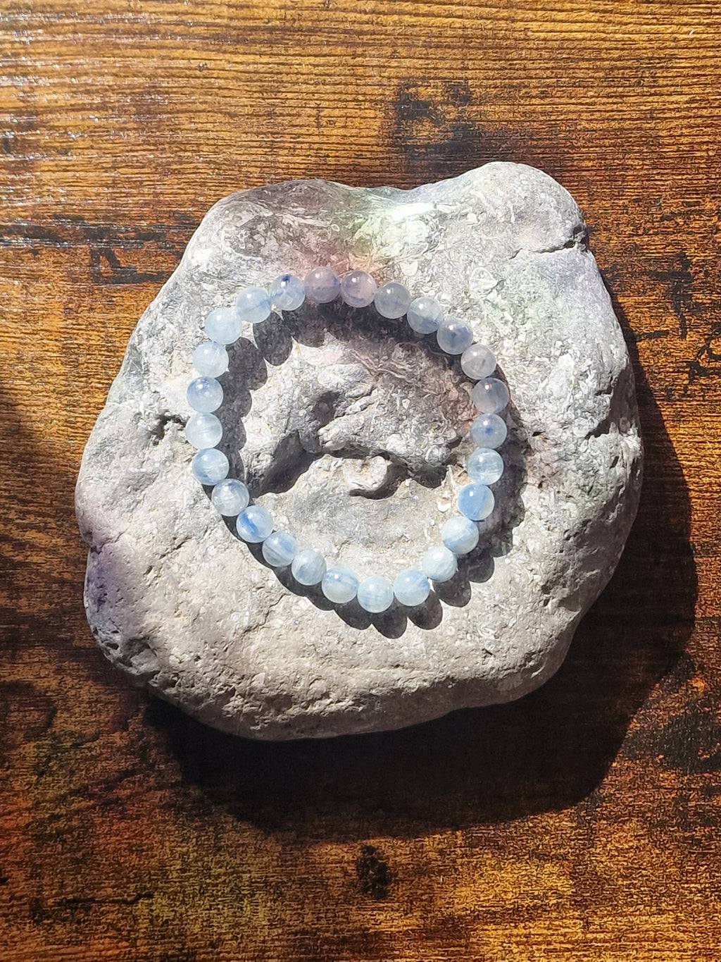 Blue Kyanite Bracelet ~ 8mm