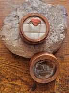 Rhodochrosite Heart Ring
