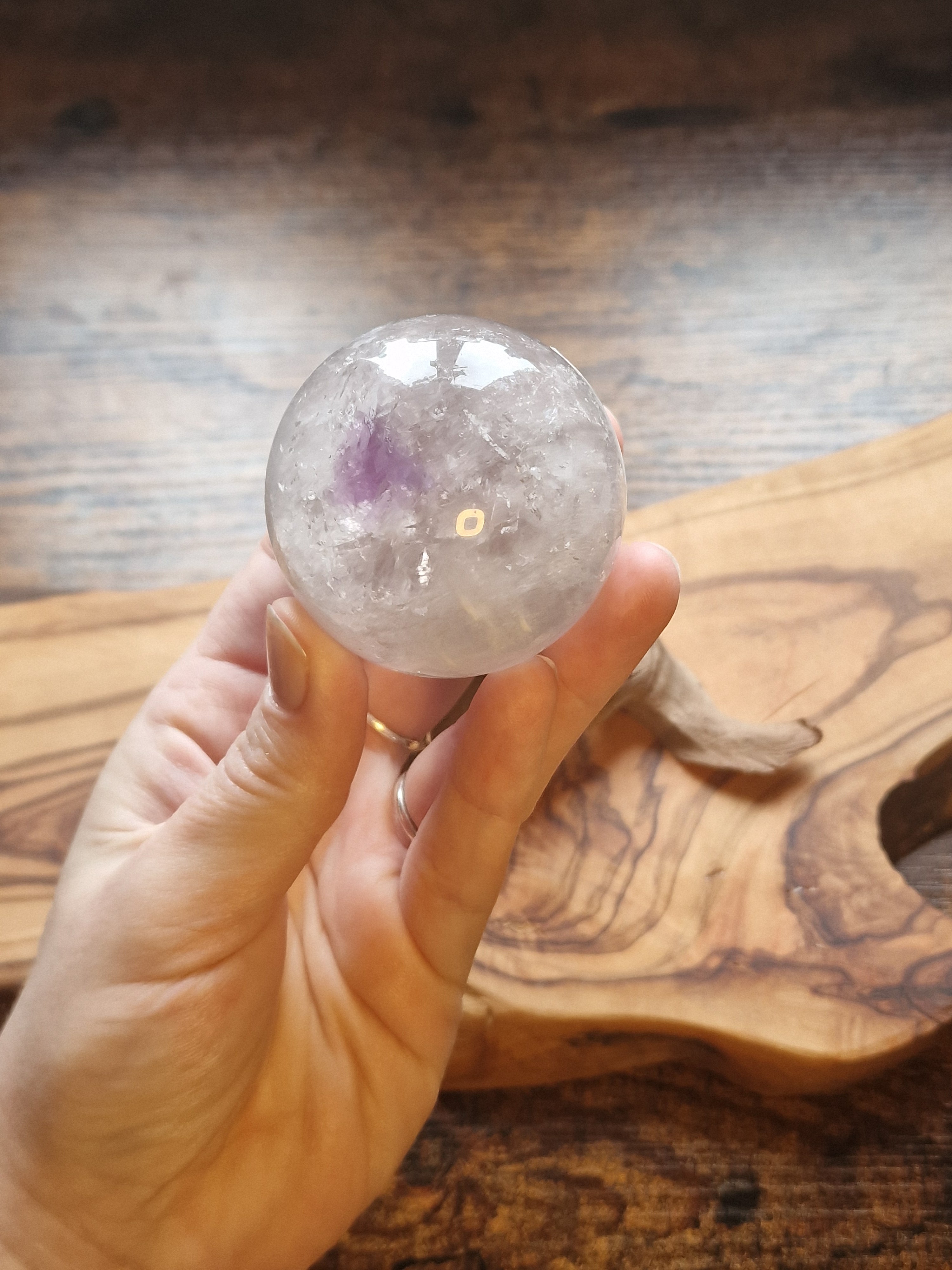 Lavender Quartz Sphere