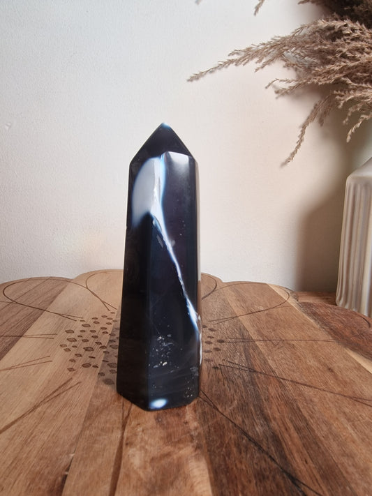 Orca Agate (fractured) 🖤