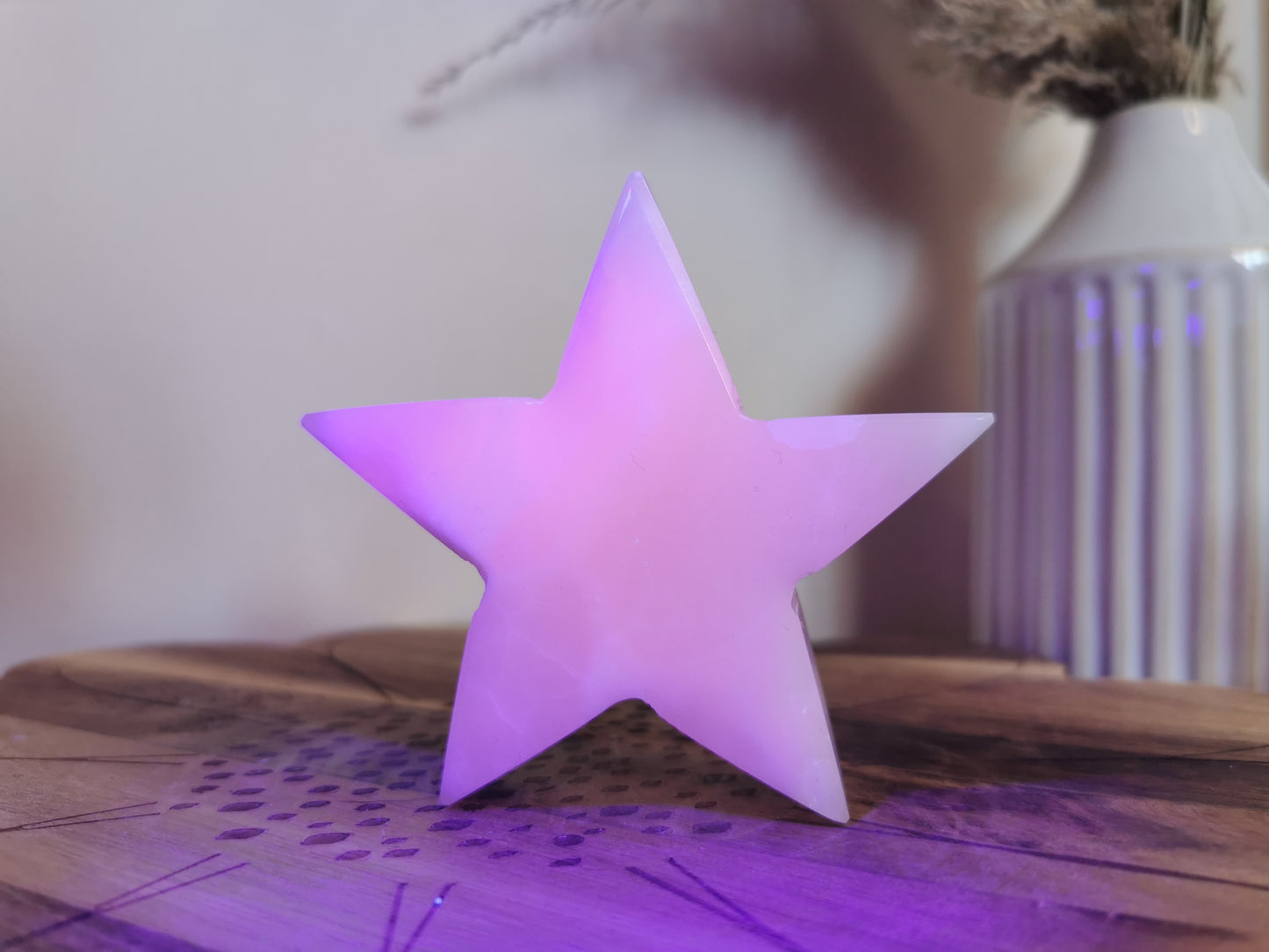 Pink Mangano Calcite Star