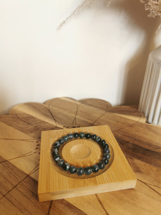 Moss Agate Crystal Bracelet – 8mm