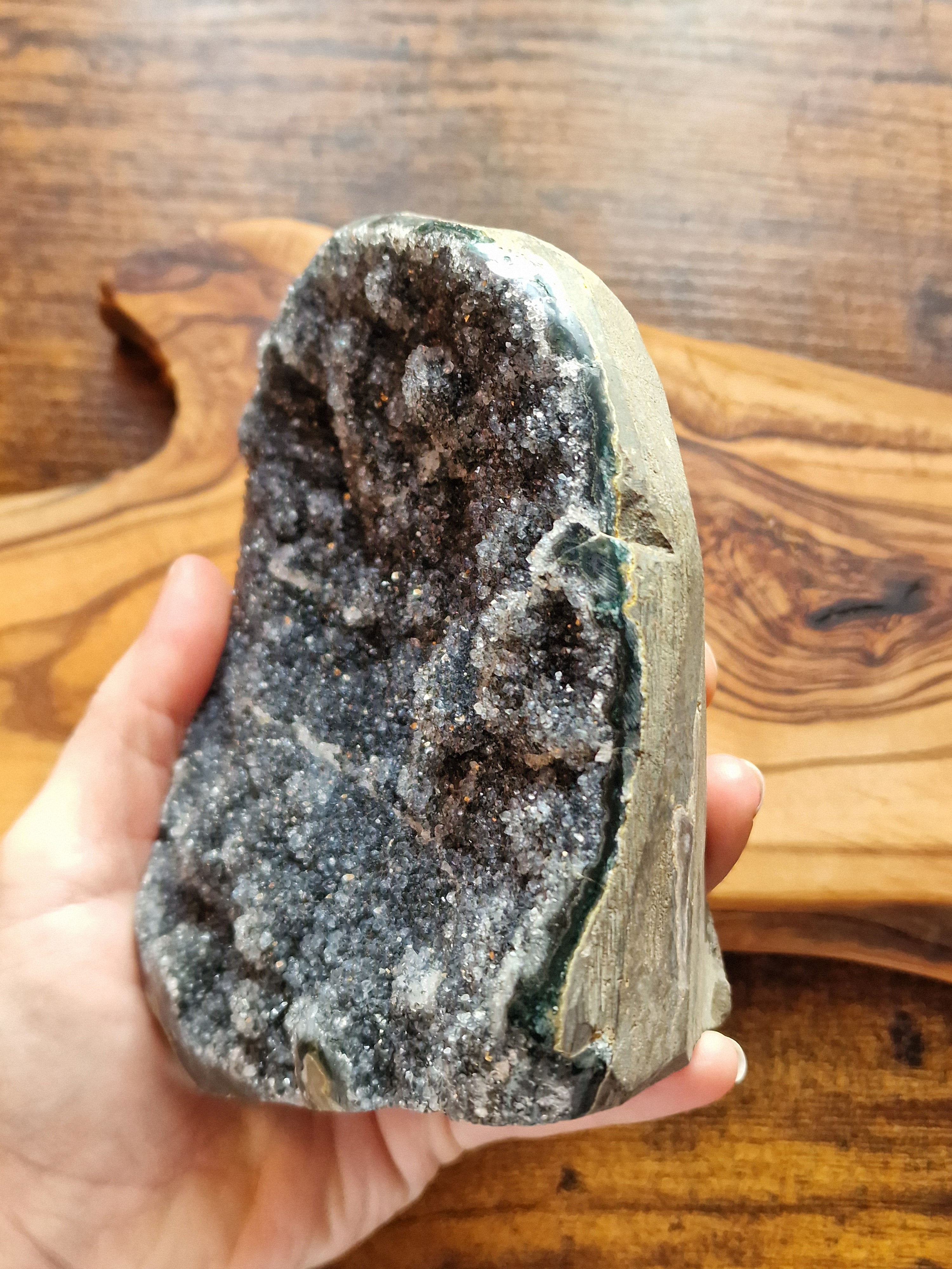 Black Amethyst Geode