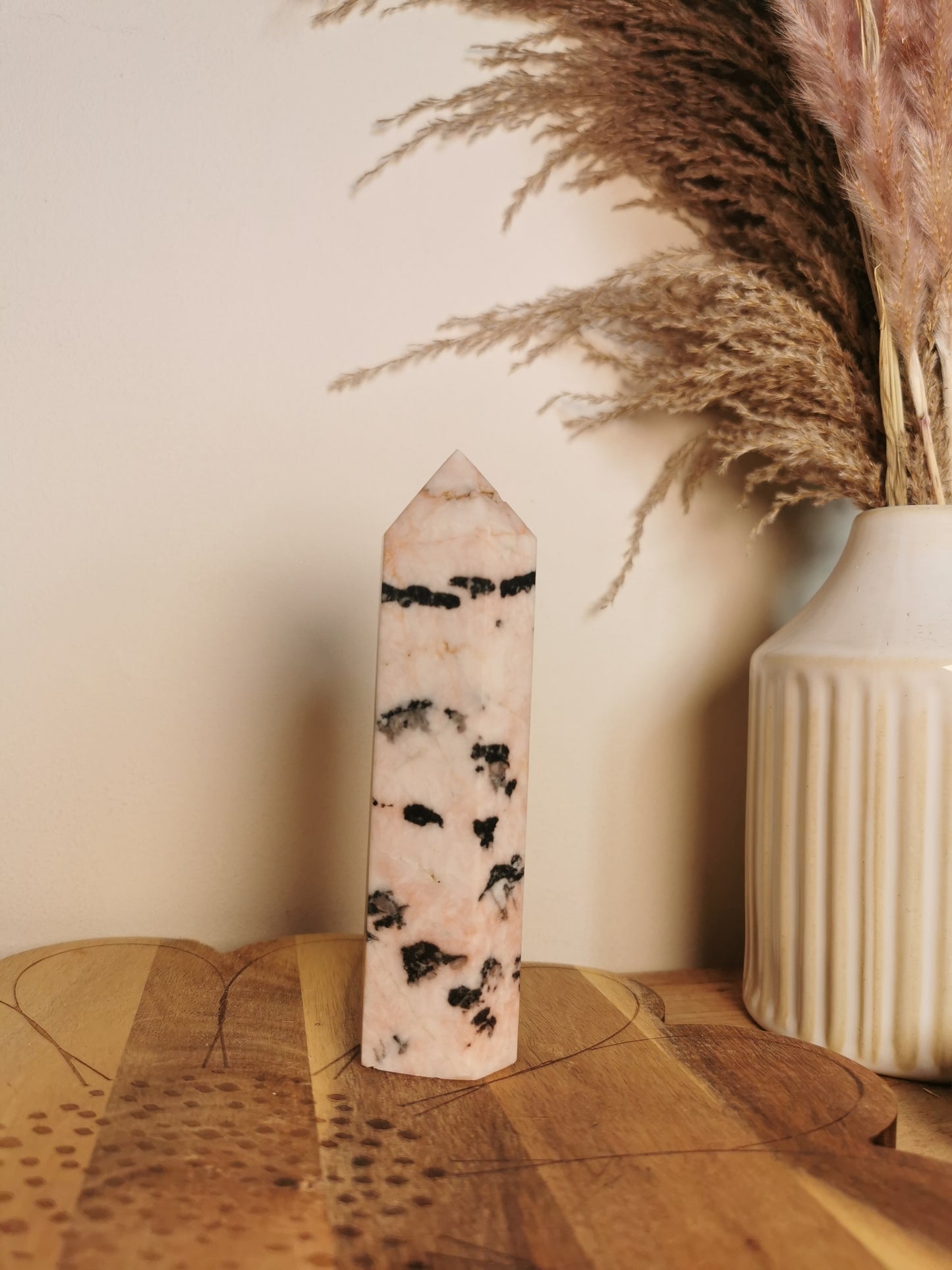 Pink Zebra Jasper Tower