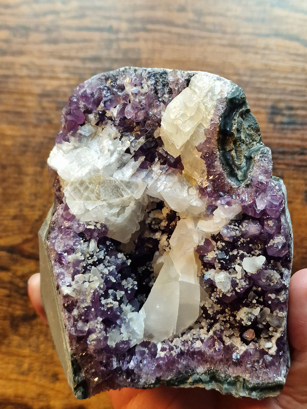 Amethyst & Calcite Cut Base • 1.03kg