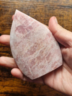 Pink Opal Teardrop Carving