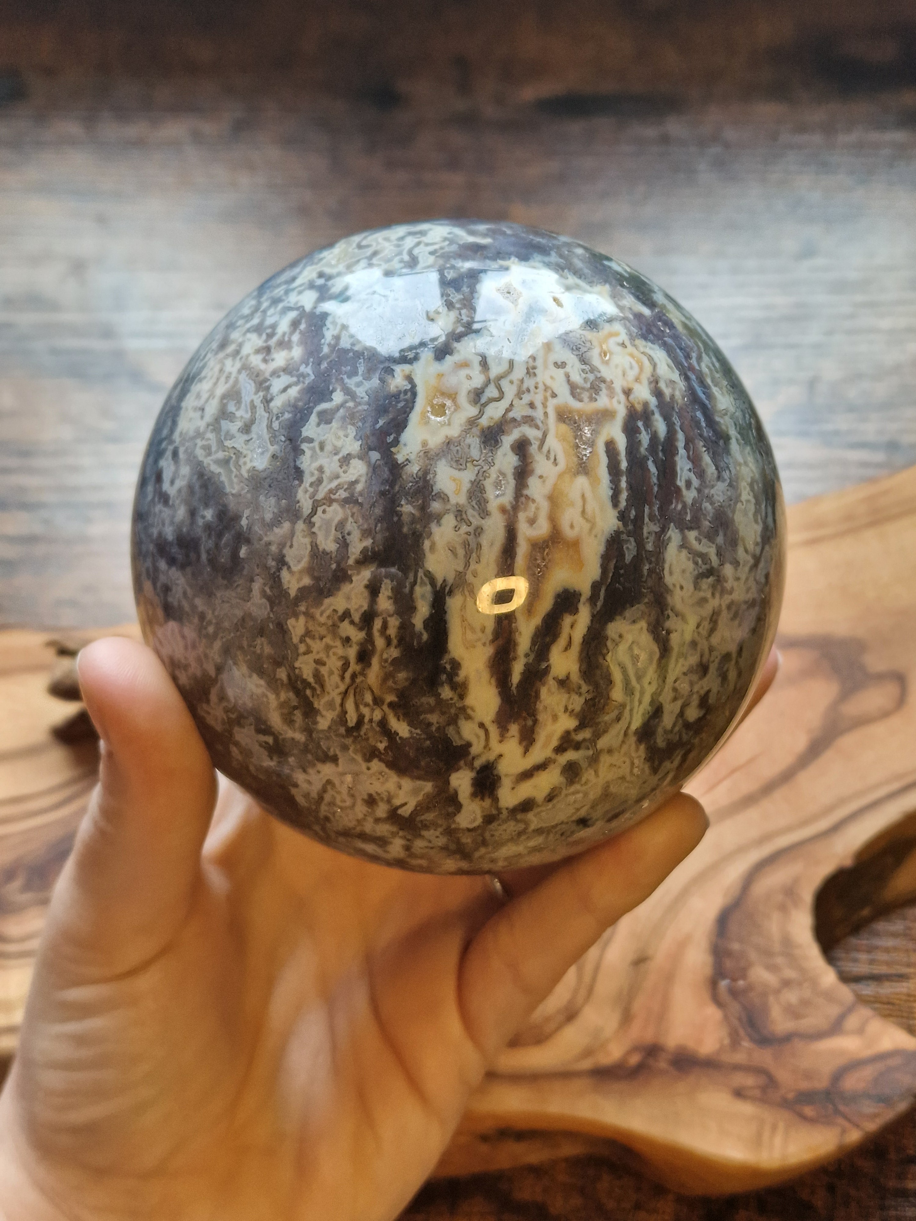 Moss Agate sphere