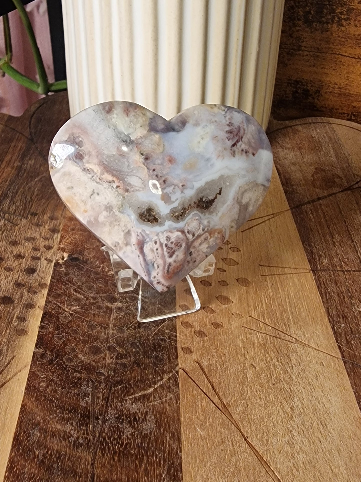 Agate (Fossil Coral) Hearts