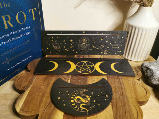 Celestial Wooden Tarot Display Stands
