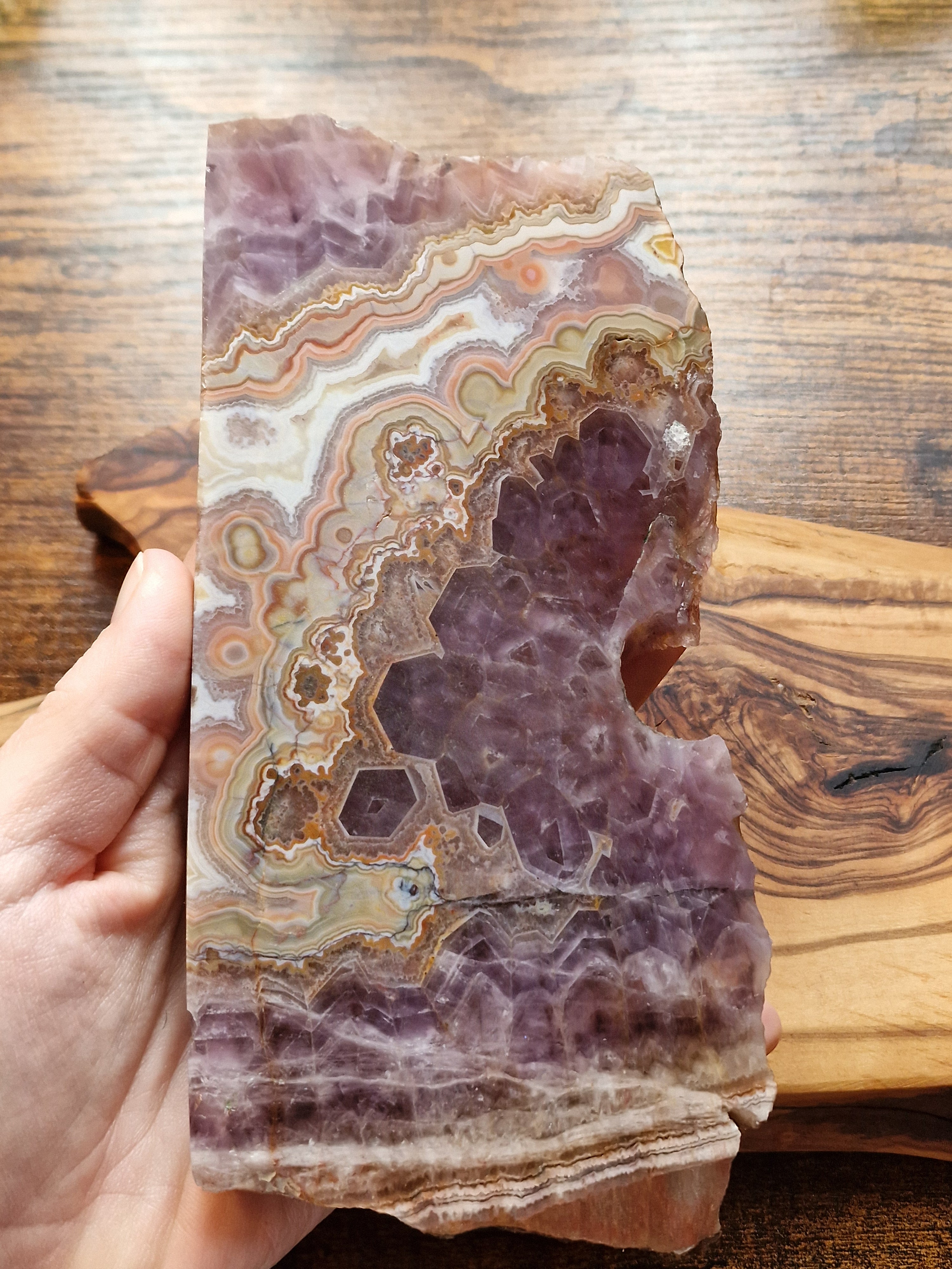 Banded Amethyst Slice
