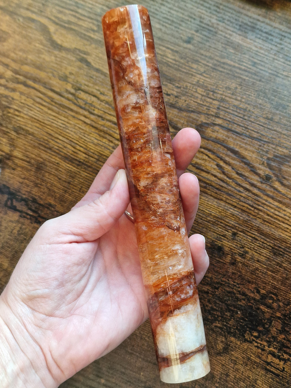 Golden Healer Quartz & Fire Quartz Bracelet Holder