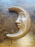 Wooden Moon Face Wall Hanging
