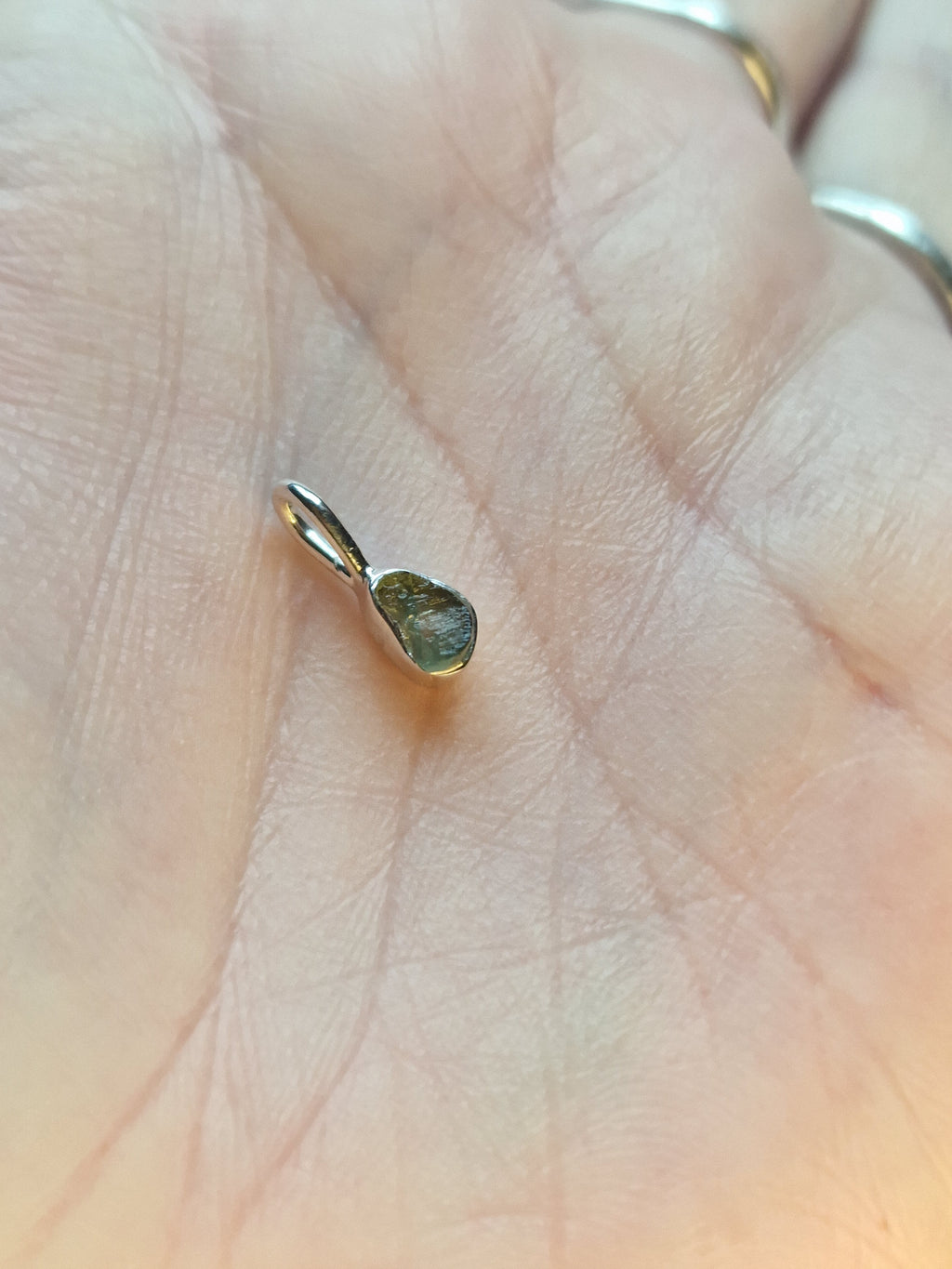 Moldavite, 925 Silver Necklace