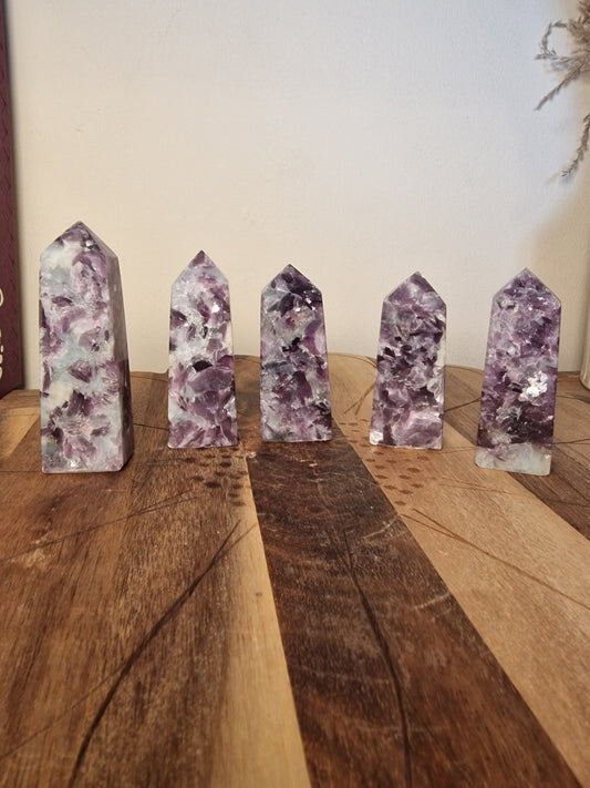 Lepidolite Towers ✨ (Purple Mica)