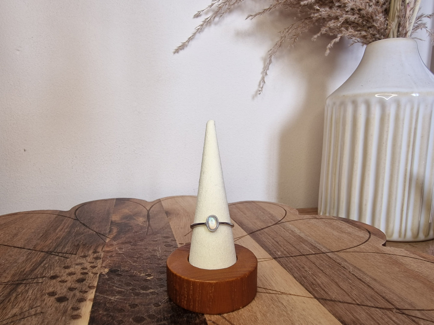Moonstone – Adjustable 925 Silver Ring