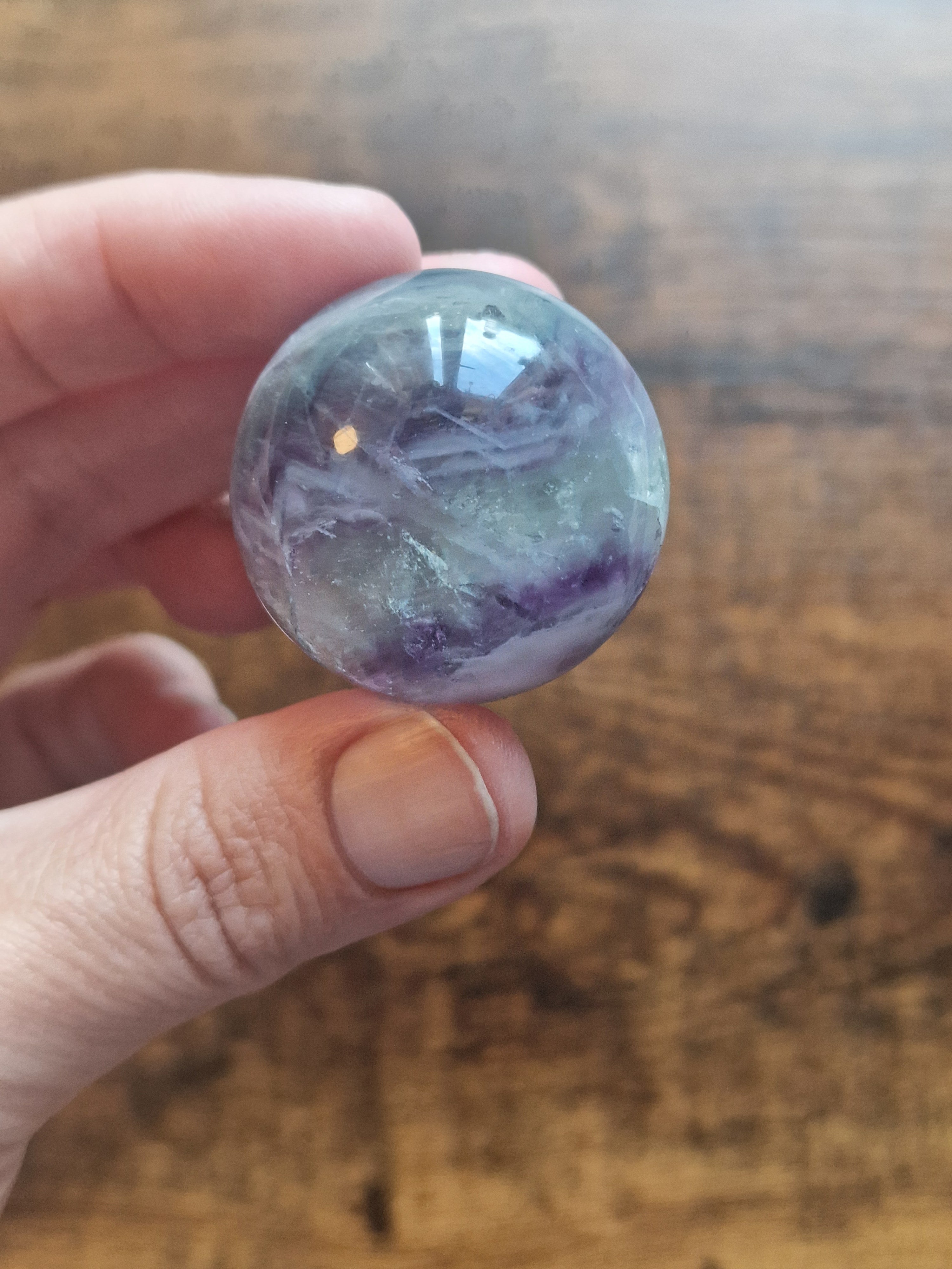 Rainbow Fluorite Sphere