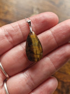 Faceted Teardrop, 925 Silver Pendants with Chain