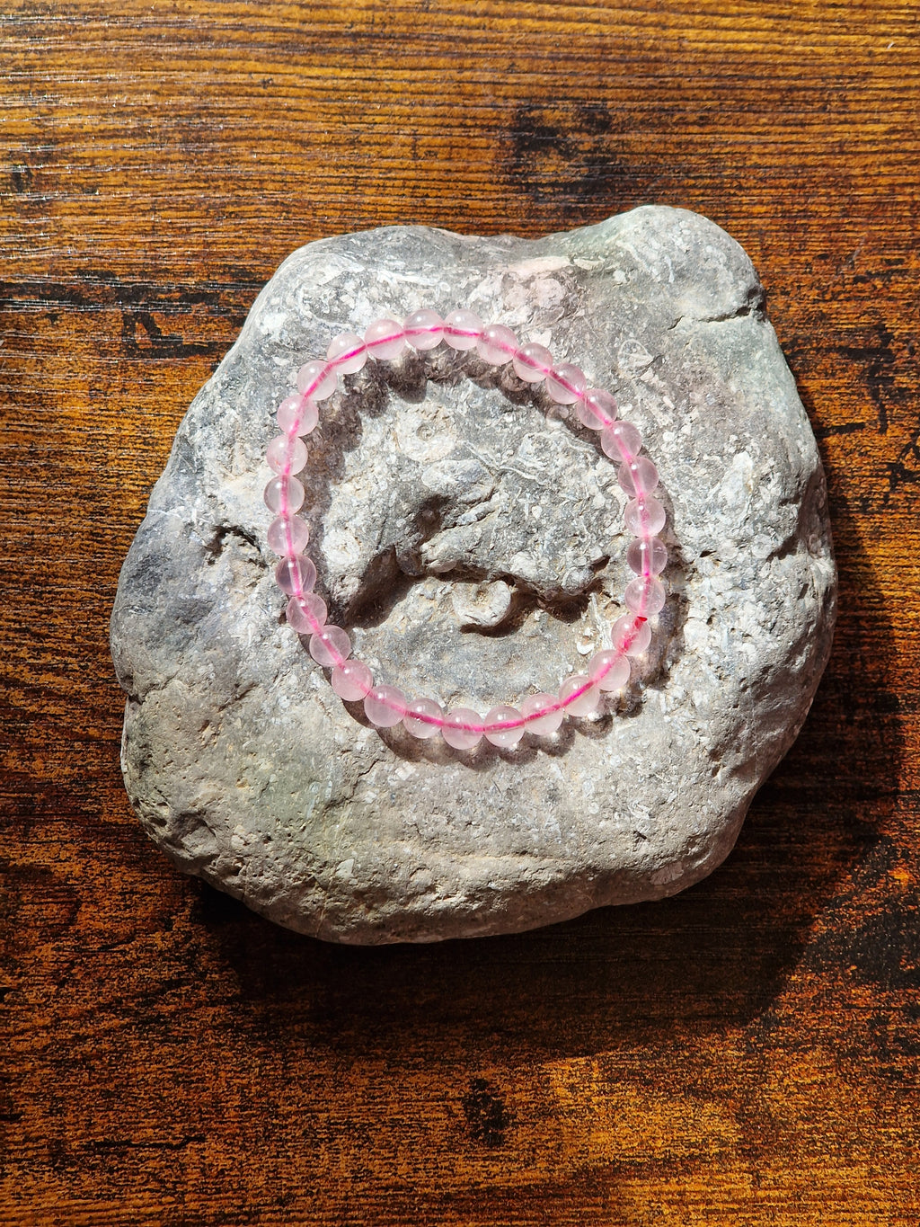 Rose Quartz Bracelet ~ 6mm