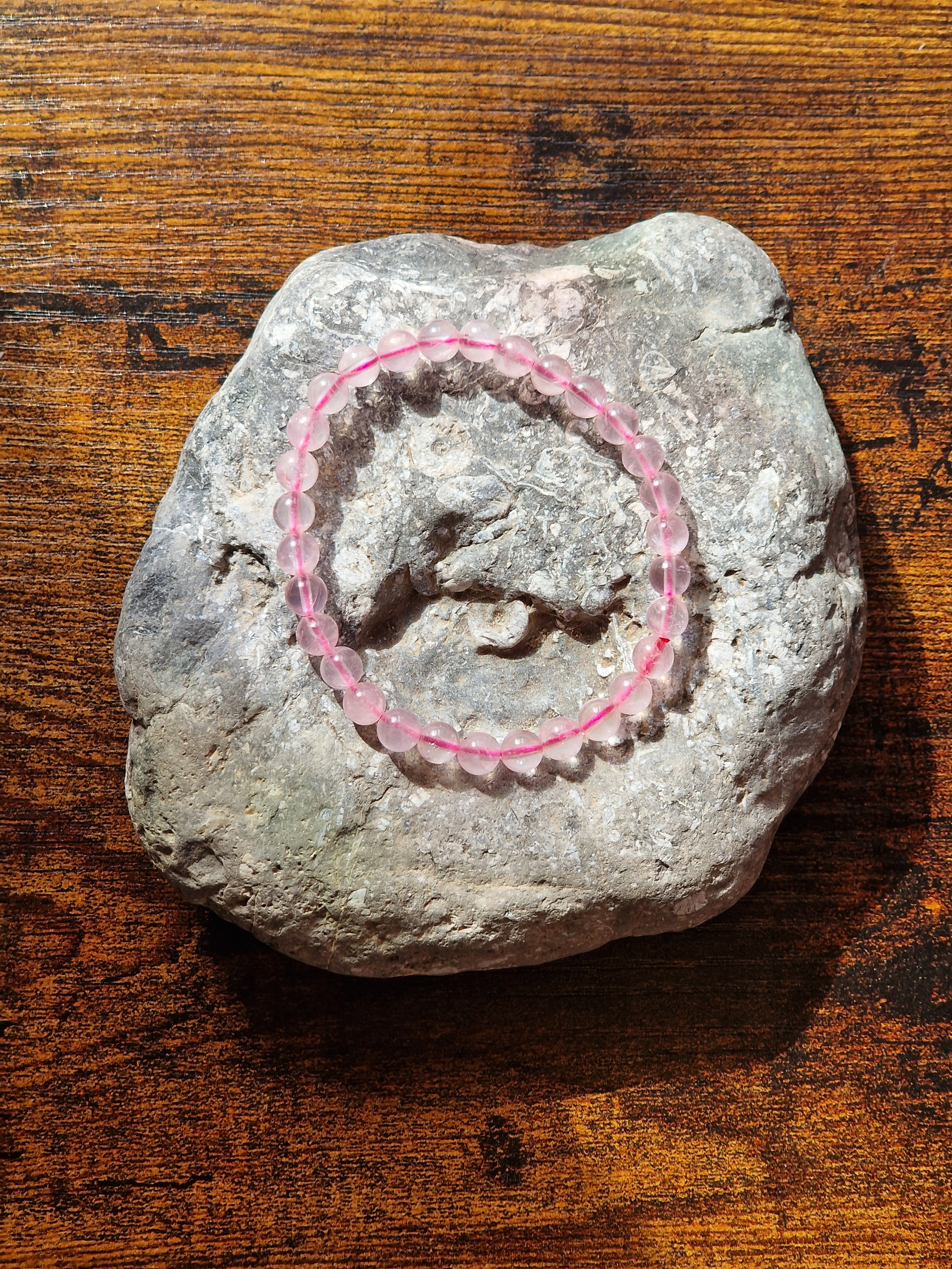 Rose Quartz Bracelet ~ 6mm