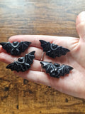 Black Obsidian small Bat Carvings