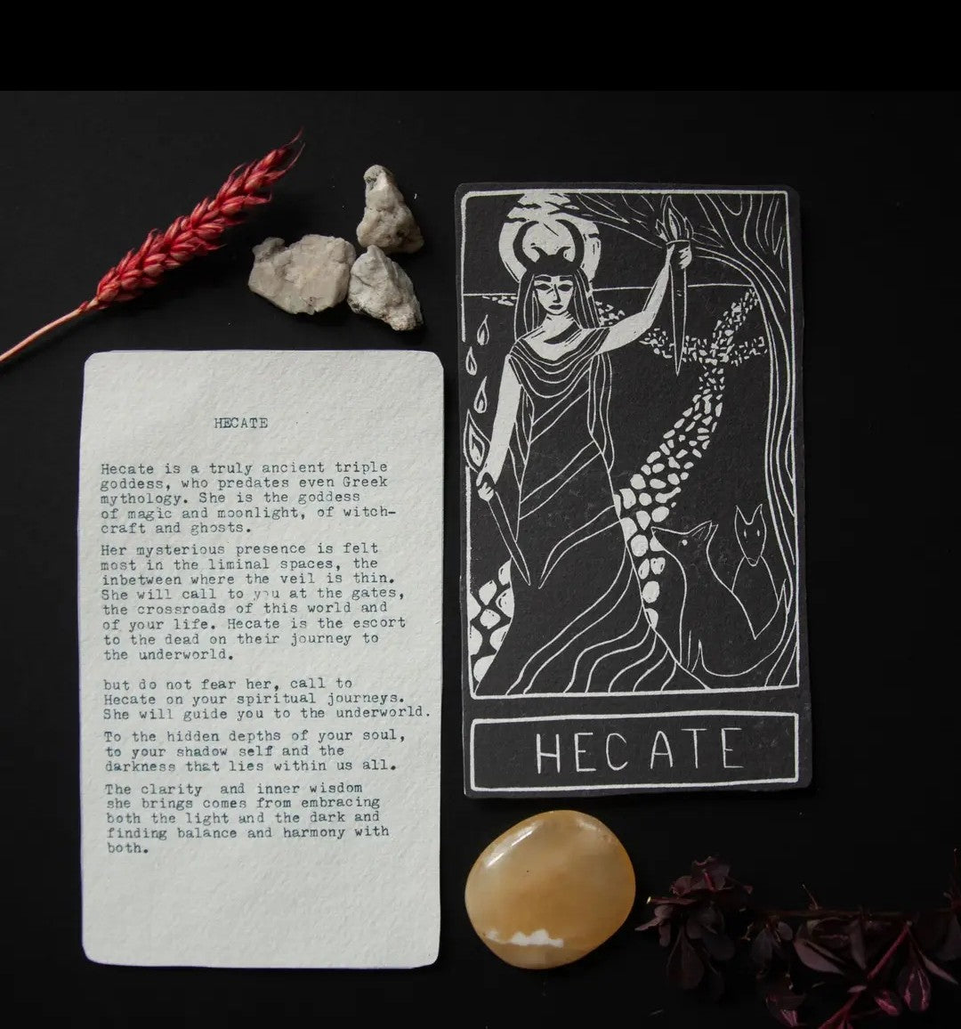 Dark Goddess Oracle Altar Cards