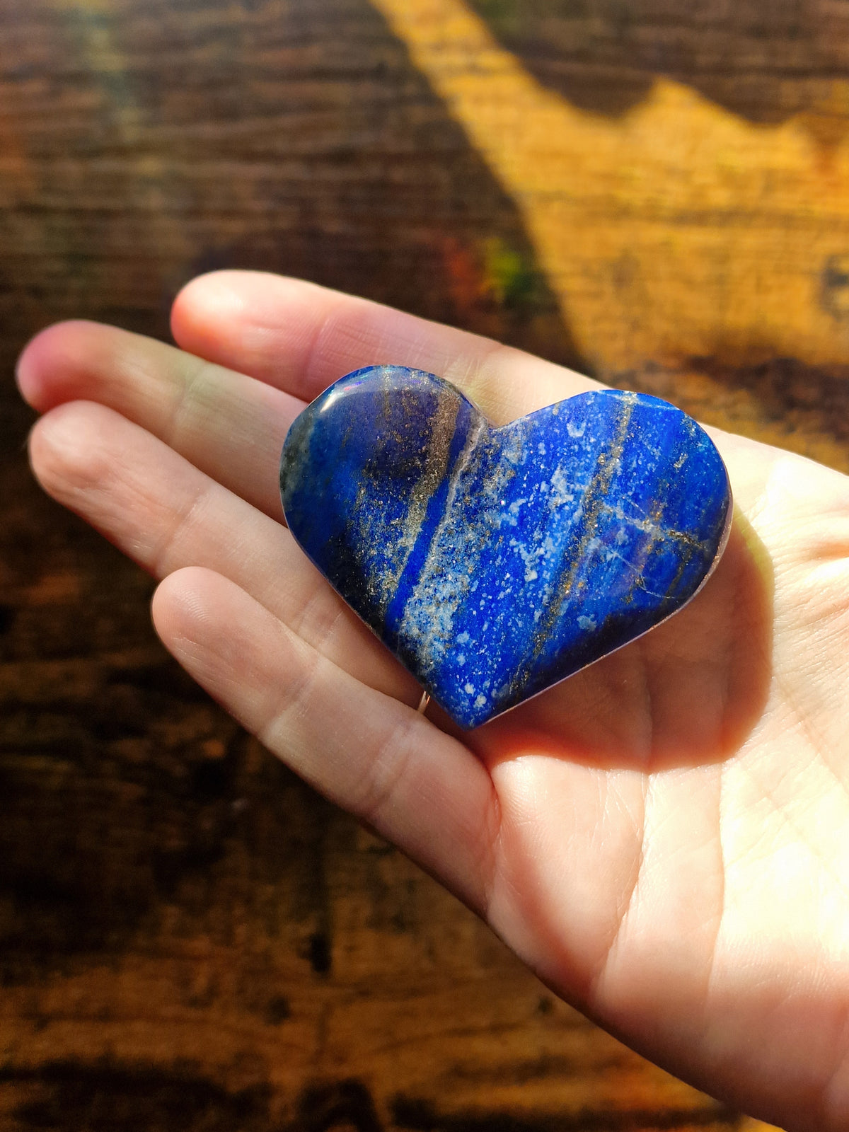 Lapis Lazuli Crystal Heart
